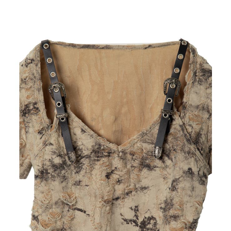 肩ベルトVネッククロップドT | WEGO【WOMEN】 | 詳細画像14 