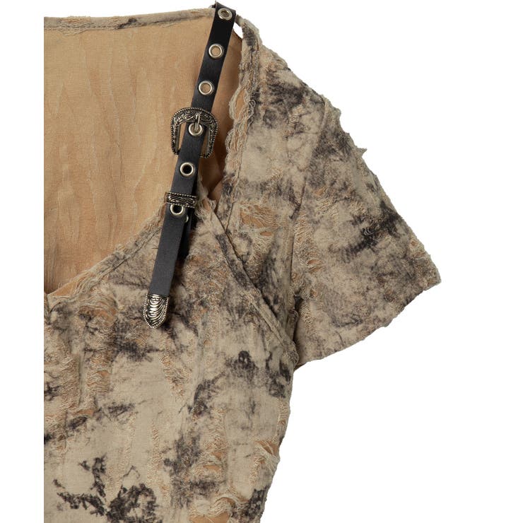 肩ベルトVネッククロップドT | WEGO【WOMEN】 | 詳細画像15 