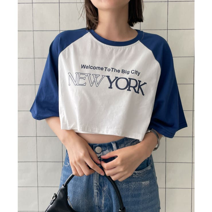 シティロゴラグランショートスリーブTシャツ | WEGO【WOMEN】 | 詳細画像4 