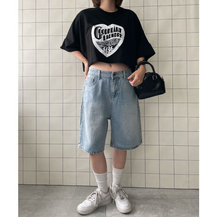 グランジハートショートTシャツ[品番：WG010090961]｜WEGO【WOMEN
