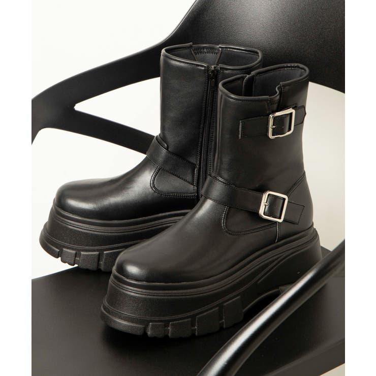 厚底ボリュームエンジニアブーツ[品番：WG010090998]｜WEGO【WOMEN