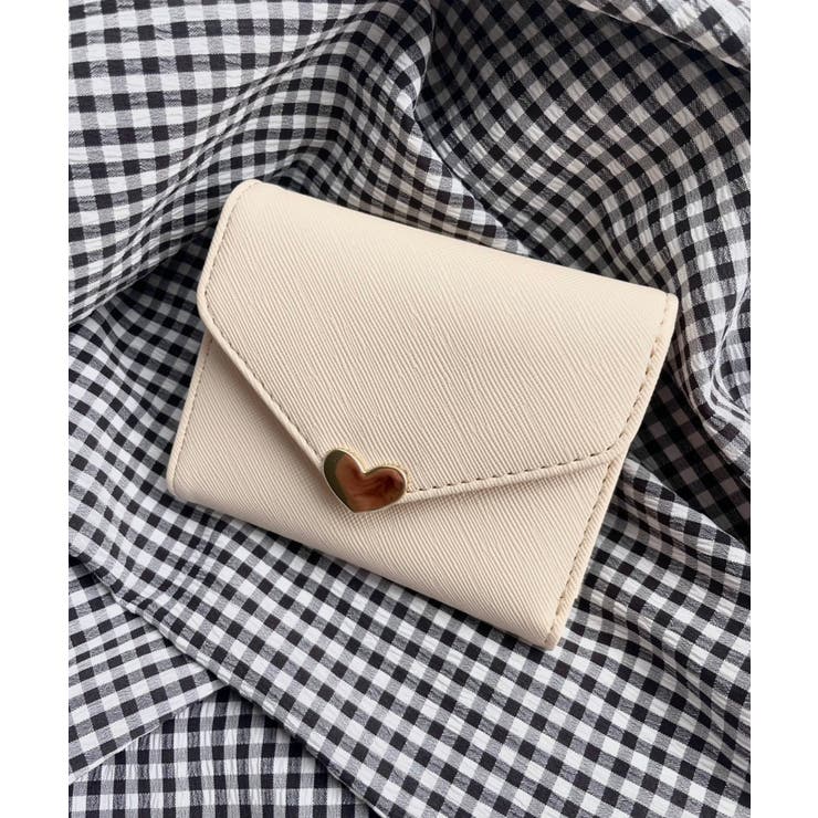 オフホワイト | ハートレターミニウォレット | WEGO【WOMEN】