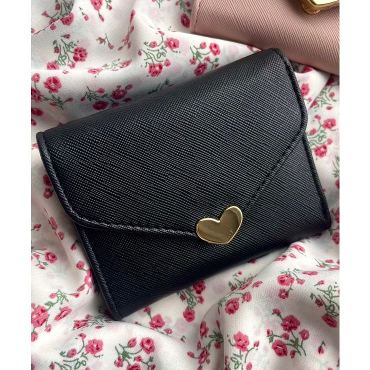 ブラック | ハートレターミニウォレット | WEGO【WOMEN】