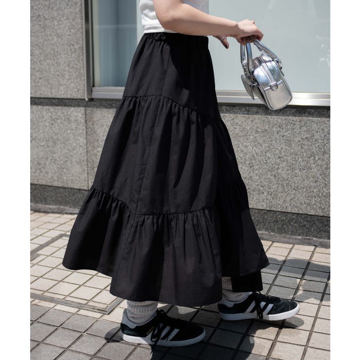 ランダムフリルロングスカート[品番：WG010091013]｜WEGO【WOMEN