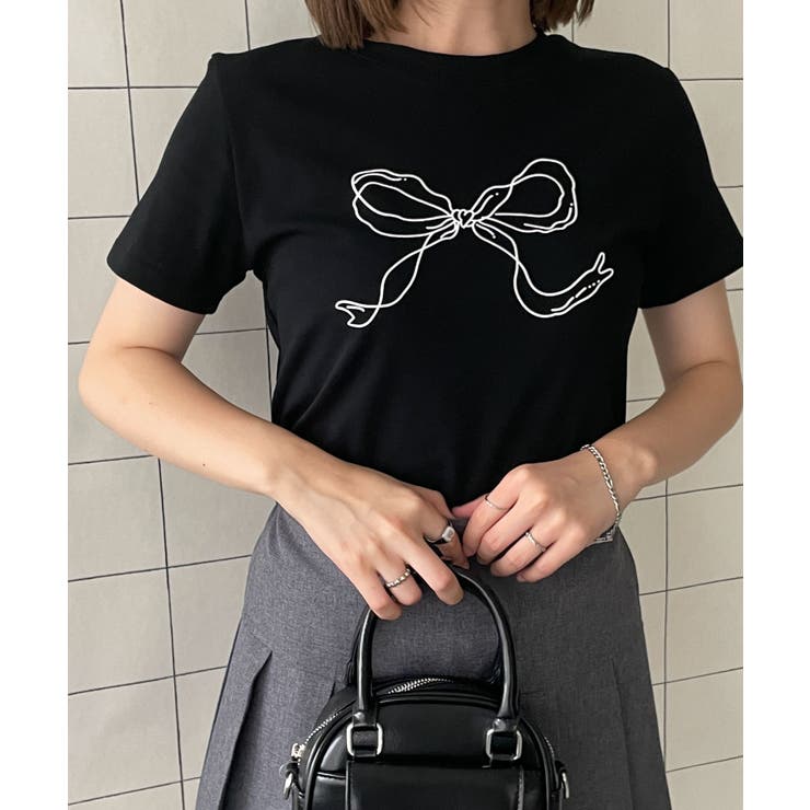 リボンモチーフTシャツ | WEGO【WOMEN】 | 詳細画像10 