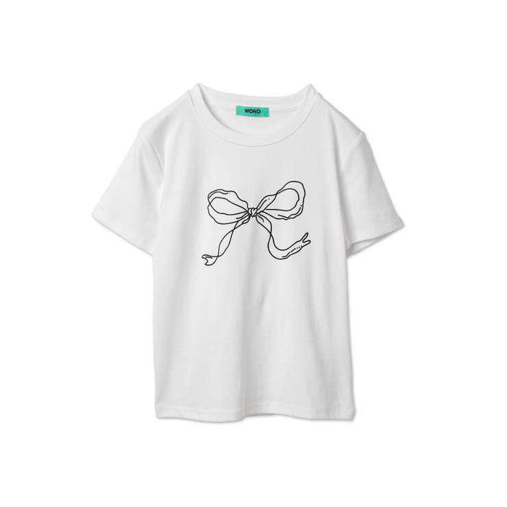 リボンモチーフTシャツ | WEGO【WOMEN】 | 詳細画像12 