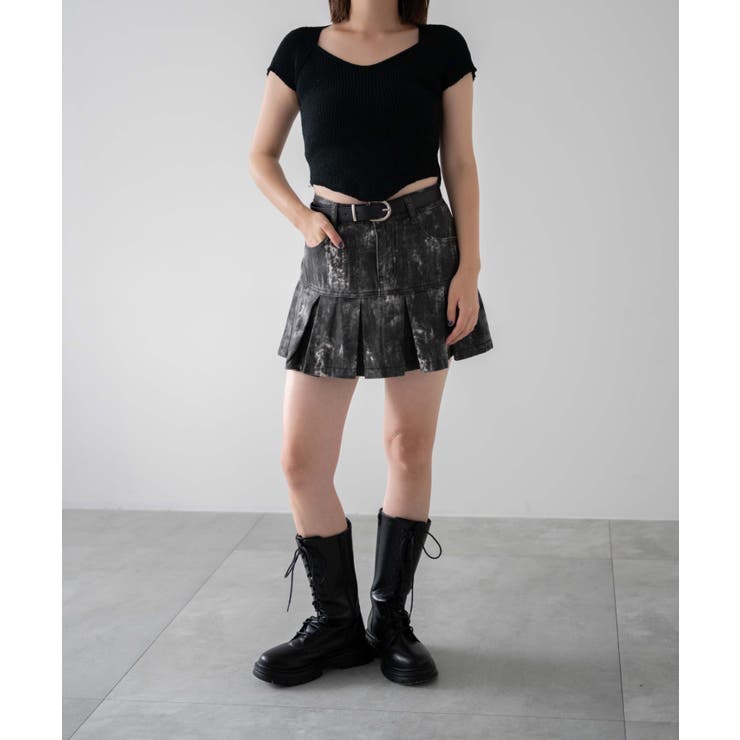 フレンチスリーブネックリブニット | WEGO【WOMEN】 | 詳細画像3 