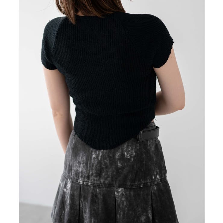 フレンチスリーブネックリブニット | WEGO【WOMEN】 | 詳細画像6 