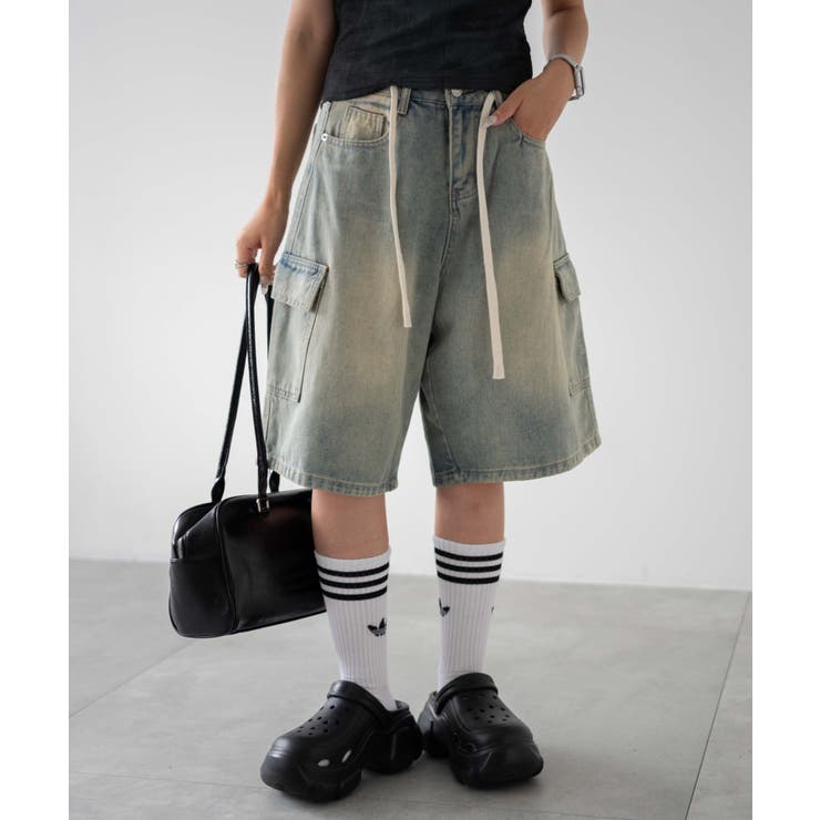 ドロストカーゴハーフパンツ[品番：WG010091098]｜WEGO【WOMEN