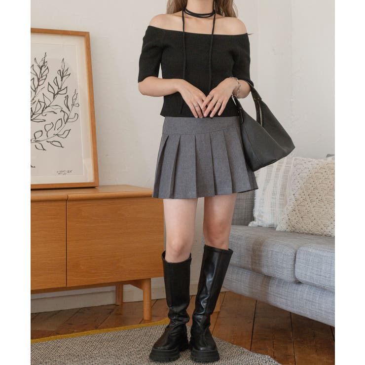rienda（リエンダ）の「ハイネックニットポンチョ（ポンチョ