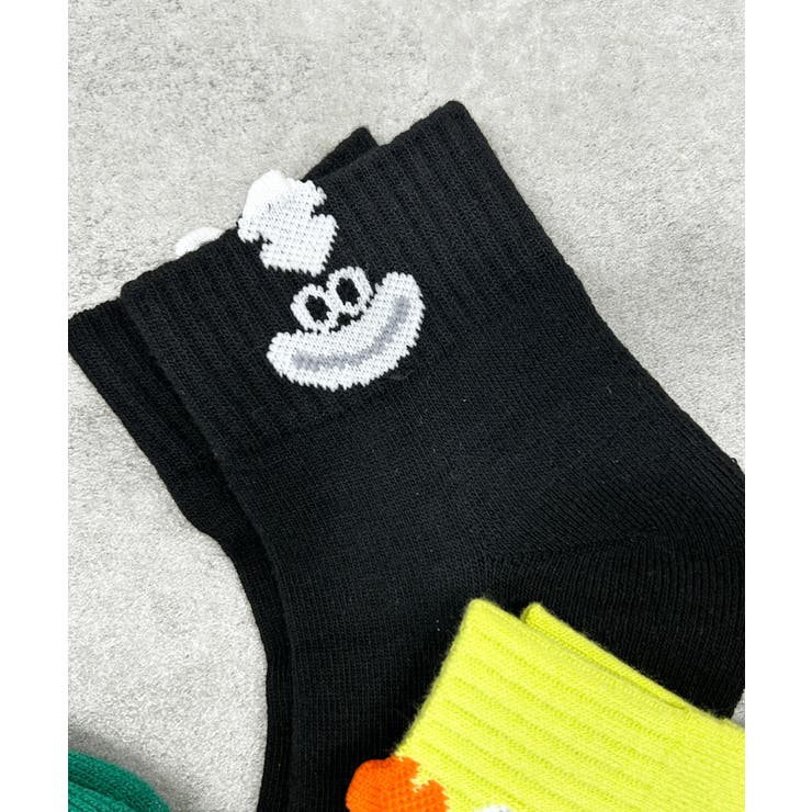 ブラック | モンスターアンクルソックス | WEGO【WOMEN】