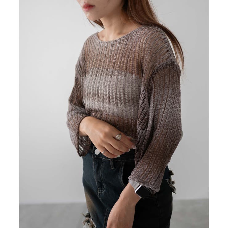 グラデーションニットプルオーバー | WEGO【WOMEN】 | 詳細画像5 