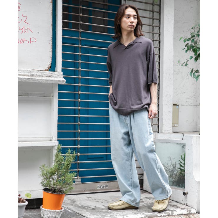 デニムルーズテーパードパンツ | WEGO【MEN】 | 詳細画像2 