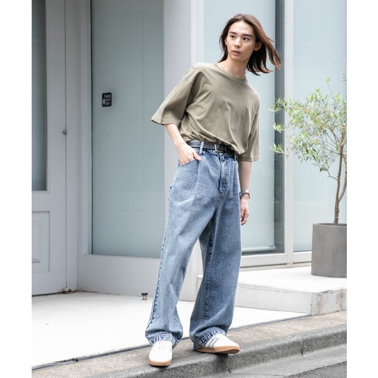 デニムルーズテーパードパンツ | WEGO【MEN】 | 詳細画像3 