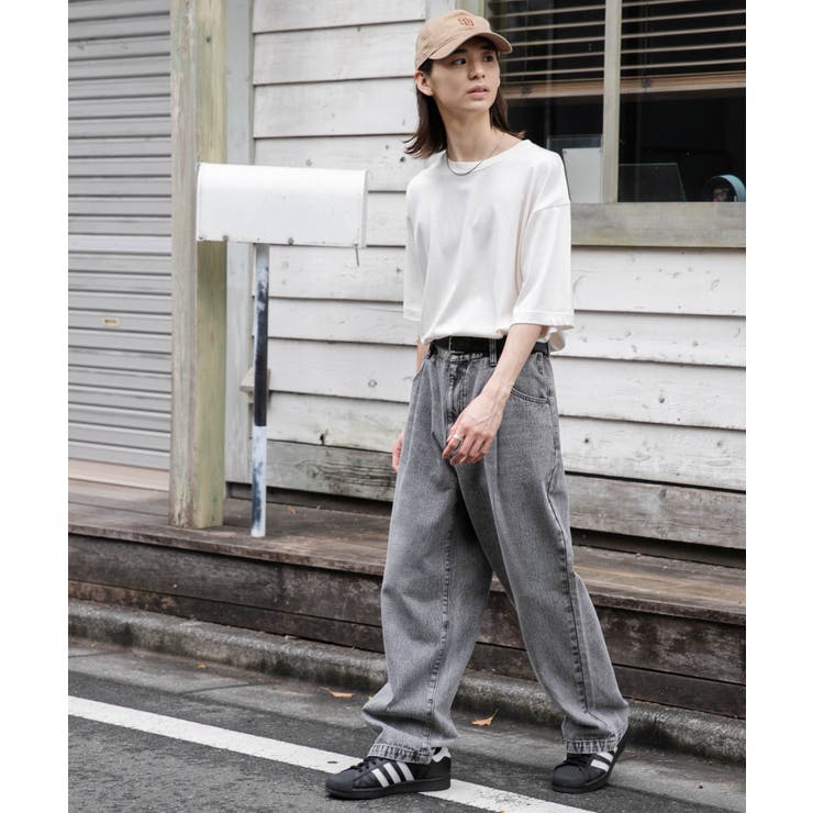 デニムルーズテーパードパンツ | WEGO【MEN】 | 詳細画像4 