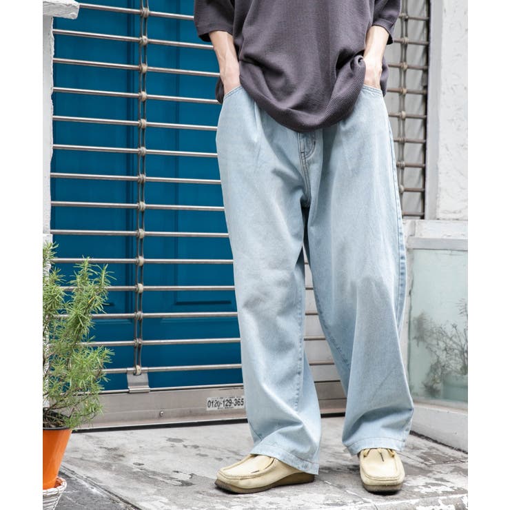 デニムルーズテーパードパンツ | WEGO【MEN】 | 詳細画像6 