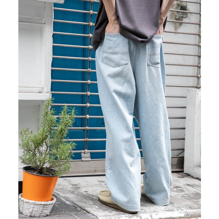 デニムルーズテーパードパンツ | WEGO【MEN】 | 詳細画像9 