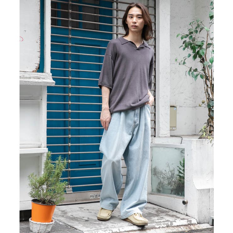 デニムルーズテーパードパンツ | WEGO【MEN】 | 詳細画像11 