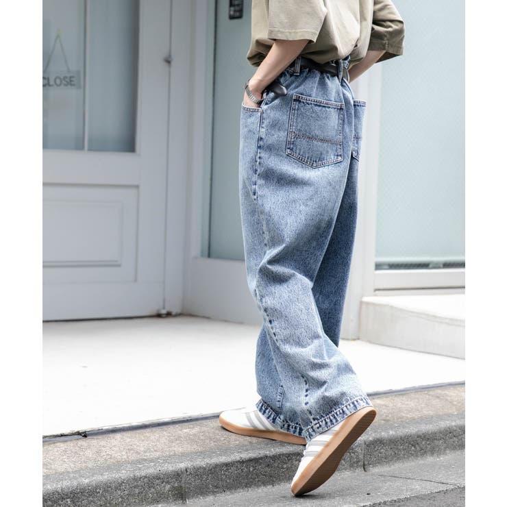 デニムルーズテーパードパンツ | WEGO【MEN】 | 詳細画像13 
