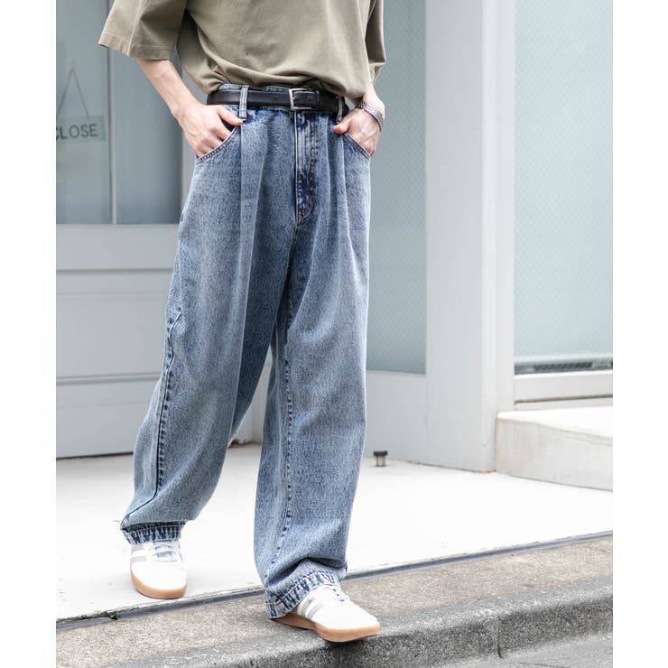 デニムルーズテーパードパンツ | WEGO【MEN】 | 詳細画像15 