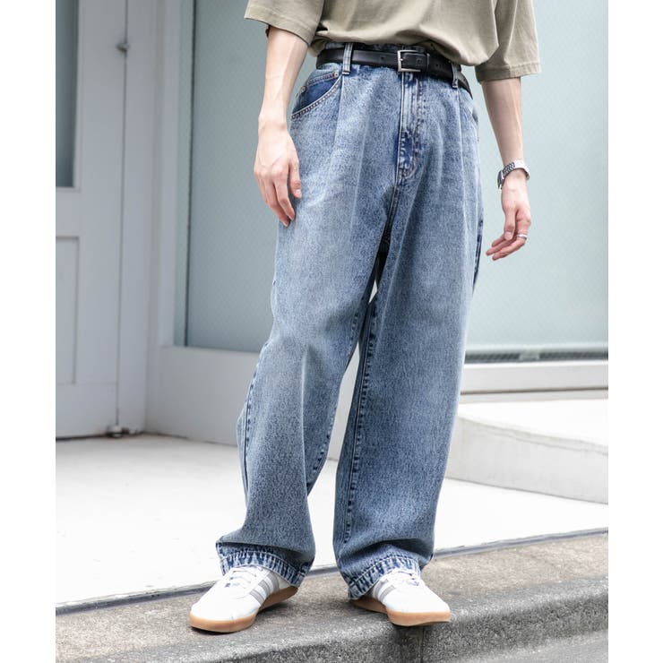 デニムルーズテーパードパンツ | WEGO【MEN】 | 詳細画像16 