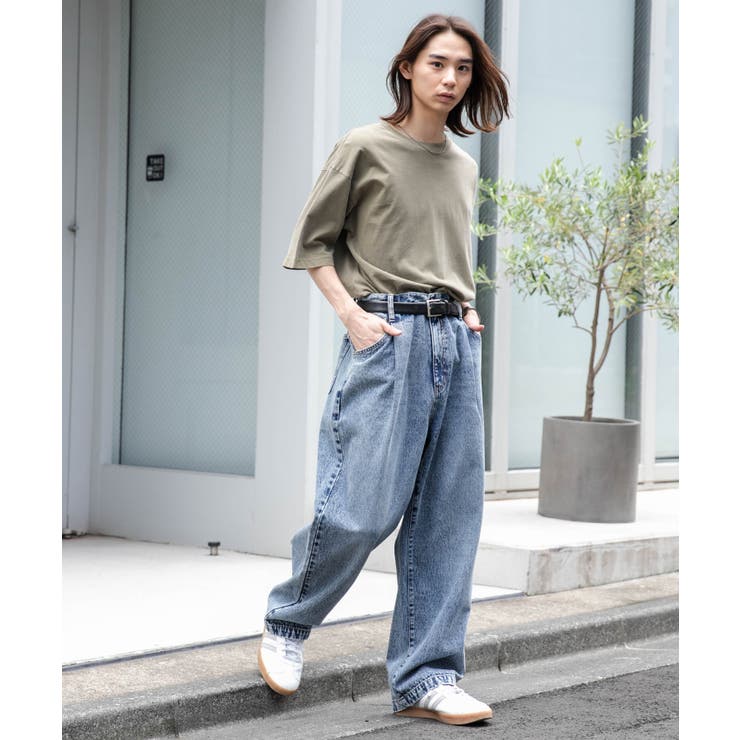 デニムルーズテーパードパンツ | WEGO【MEN】 | 詳細画像17 
