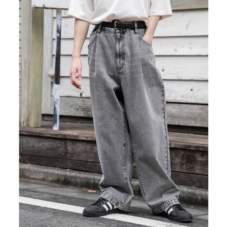 デニムルーズテーパードパンツ | WEGO【MEN】 | 詳細画像18 