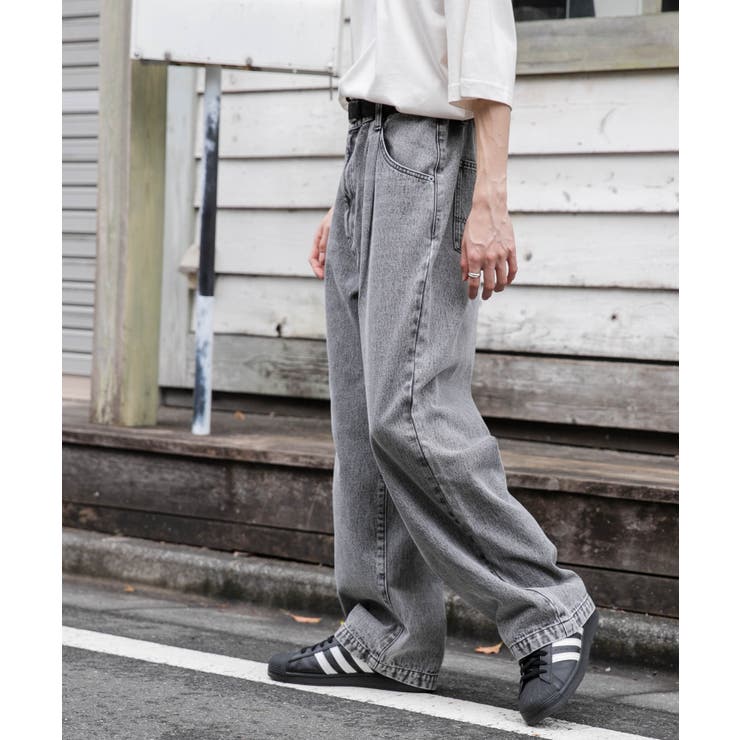 デニムルーズテーパードパンツ | WEGO【MEN】 | 詳細画像19 