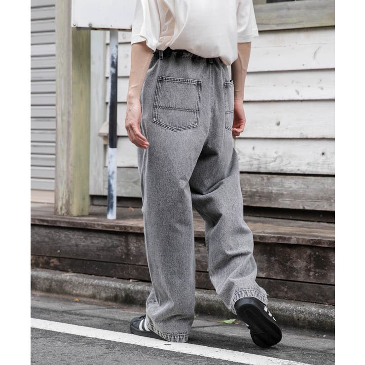 デニムルーズテーパードパンツ | WEGO【MEN】 | 詳細画像20 