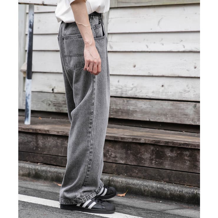 デニムルーズテーパードパンツ | WEGO【MEN】 | 詳細画像21 