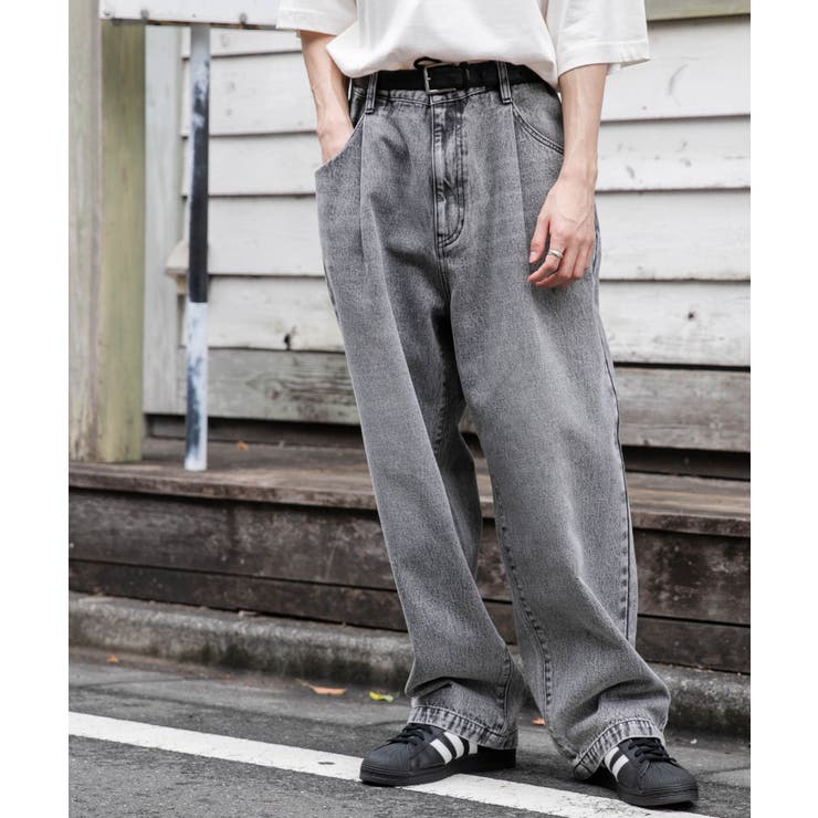デニムルーズテーパードパンツ | WEGO【MEN】 | 詳細画像22 