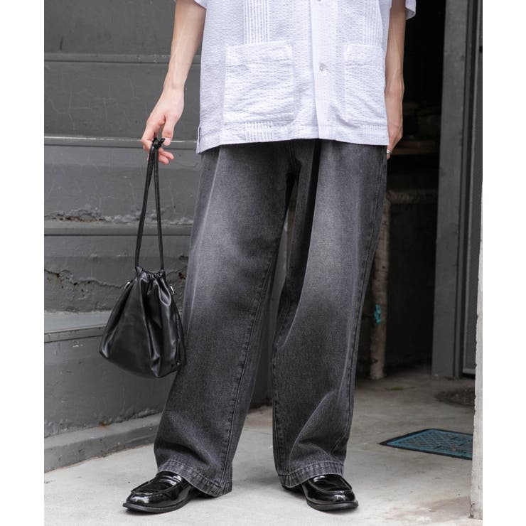 デニムルーズテーパードパンツ[品番：WG010091141]｜WEGO【MEN