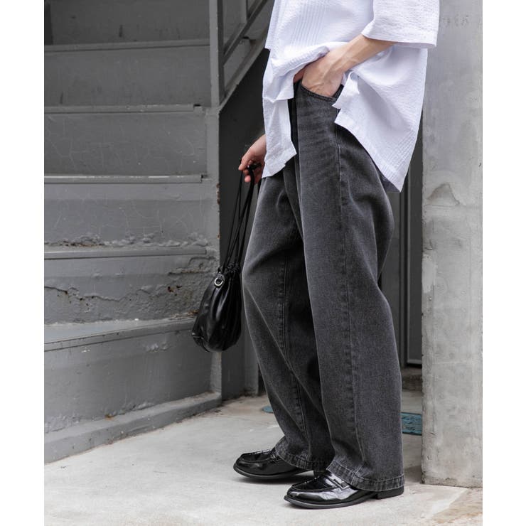デニムルーズテーパードパンツ | WEGO【MEN】 | 詳細画像25 