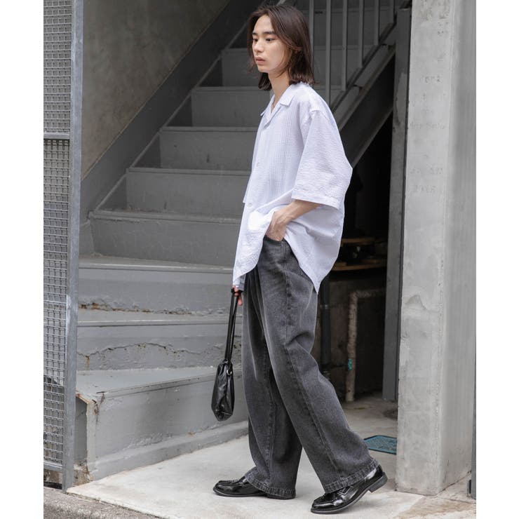 デニムルーズテーパードパンツ | WEGO【MEN】 | 詳細画像30 