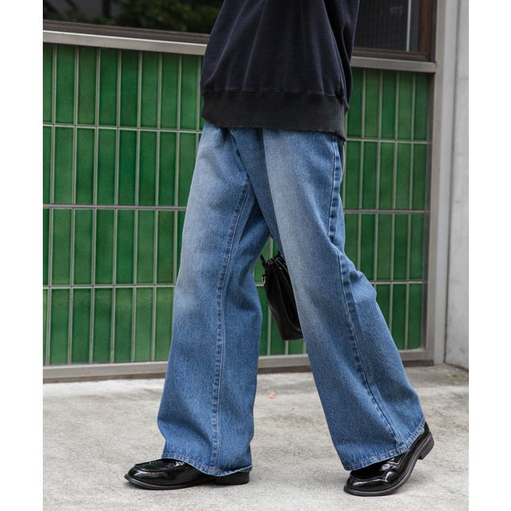 デニムルーズフレアパンツ[品番：WG010091142]｜WEGO【MEN】（ウィゴー