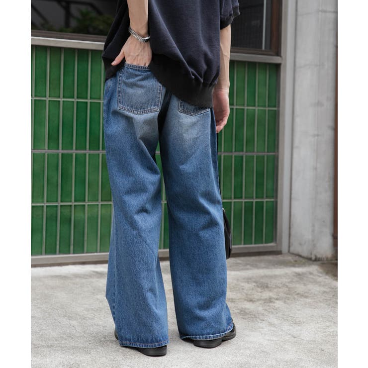 デニムルーズフレアパンツ[品番：WG010091142]｜WEGO【MEN