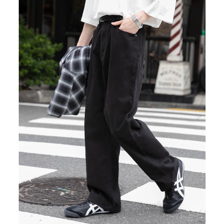 メンズ レア SWG ストレートデニム 30インチ パンツ ブラック メンズ