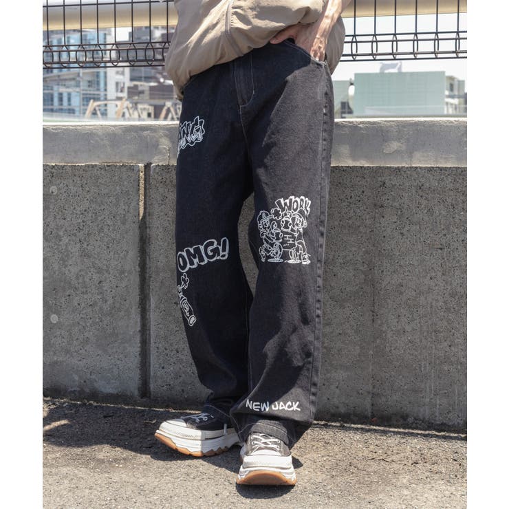 別注NEW JACKワイドデニムパンツ[品番：WG010091152]｜WEGO【MEN
