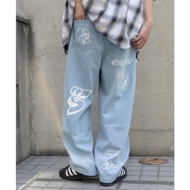 別注NEW JACKワイドデニムパンツ[品番：WG010091152]｜WEGO【MEN