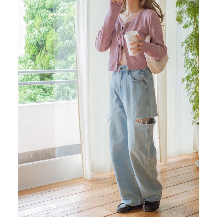 リボンリブカーディガン[品番：WG010091154]｜WEGO【WOMEN】（ウィゴー 