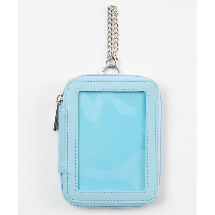 サックス | カラフルパスケースポーチM | WEGO【WOMEN】