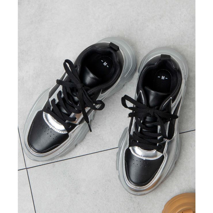 シルバー | 厚底ボリュームダッドスニーカー | WEGO【WOMEN】