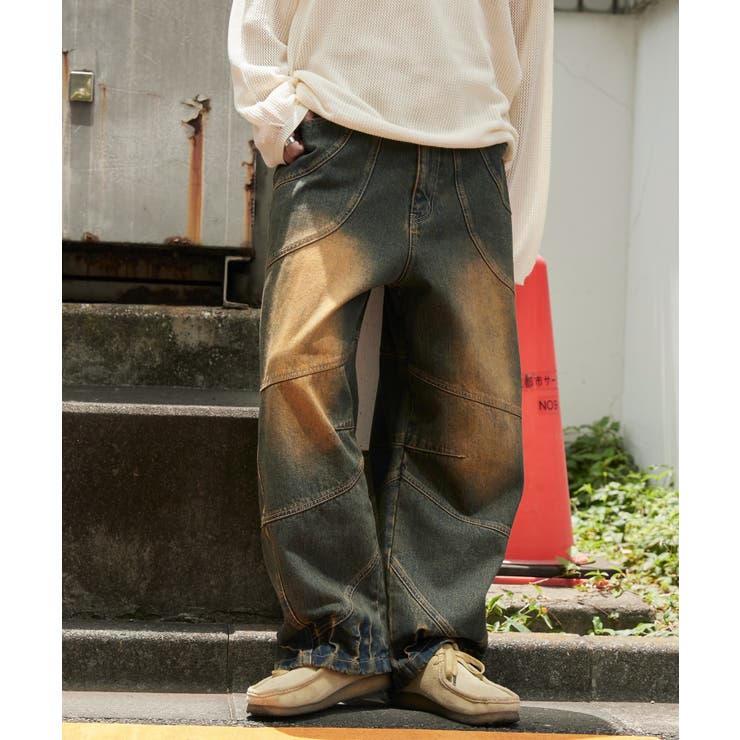 CODA - 【24AW】フレア デニム カーゴパンツ / BLACK DENIM