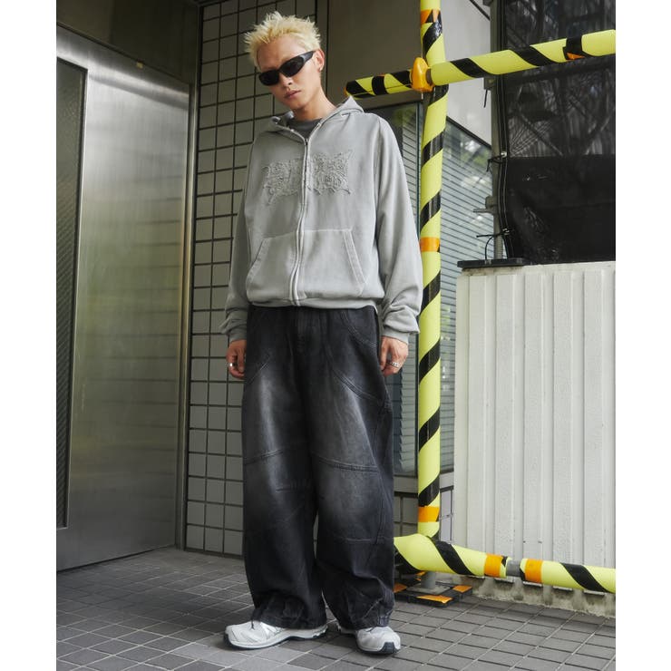 スーパービッグバレルレッグデニムパンツ[品番：WG010092095]｜WEGO