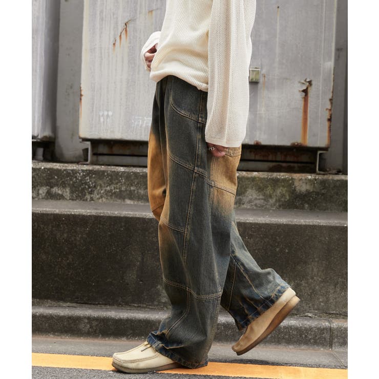 スーパービッグバレルレッグデニムパンツ[品番：WG010092095]｜WEGO