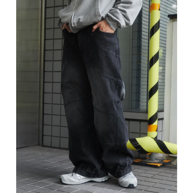 スーパービッグバレルレッグデニムパンツ[品番：WG010092095]｜WEGO