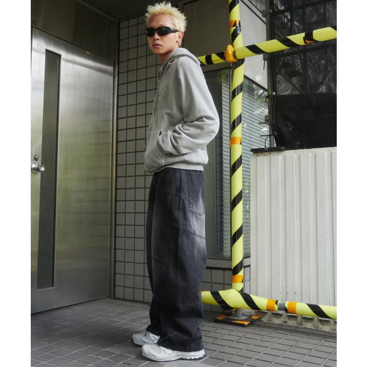 スーパービッグバレルレッグデニムパンツ[品番：WG010092095]｜WEGO