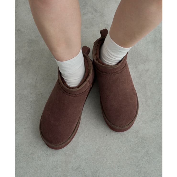 厚底ショートFムートンブーツ[品番：WG010092106]｜WEGO【WOMEN