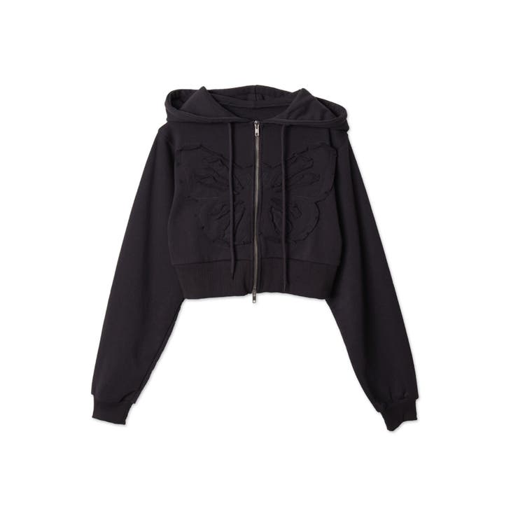coca - 新品 coca ショート パーカー 黒 ブラックの通販 by