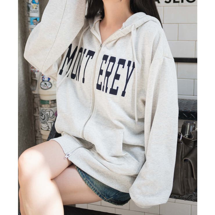 ロゴWジップビッグパーカー[品番：WG010092125]｜WEGO【WOMEN